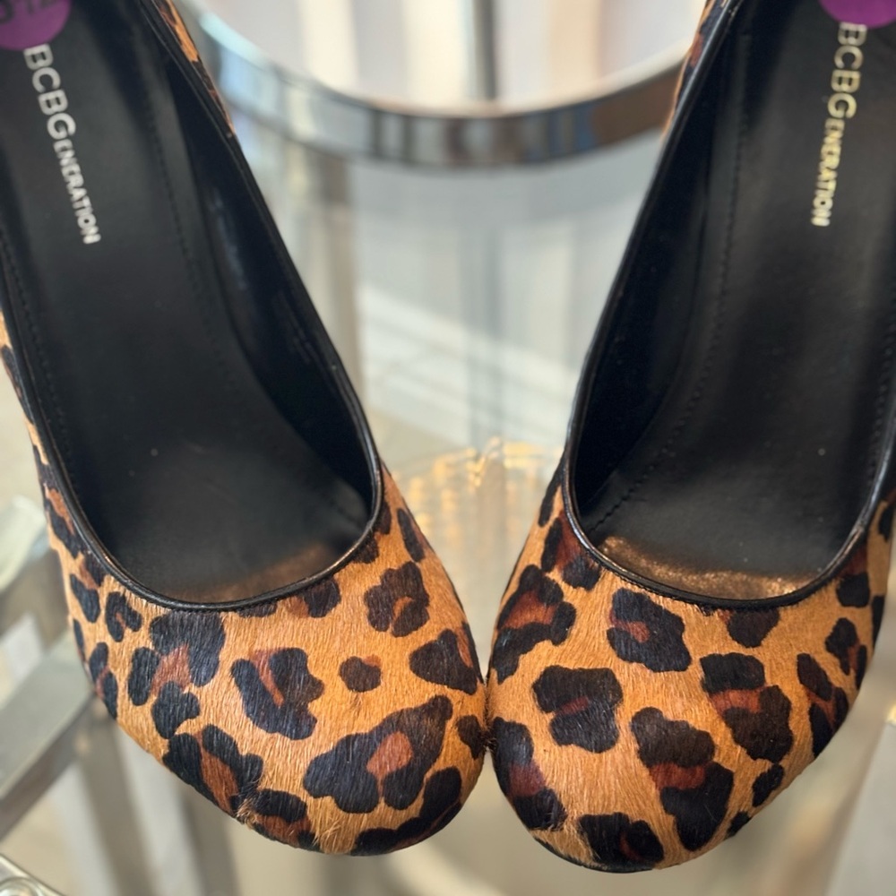 BCBGeneration Brown and Black Heels